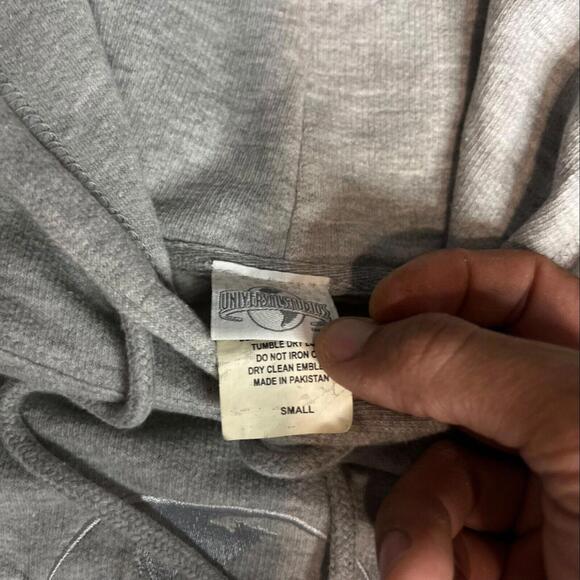 Vtg Universal Studios Hoodie Mens Gray Florida Destination Size S - Picture 3 of 6